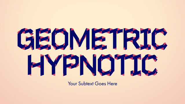 Geometric Hypnotic Titles