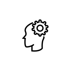 Psychology and mental line icons collection