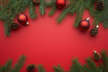 Christmas red background