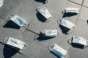 Discarded Face Masks: A Reminder of the Pandemic's Impact