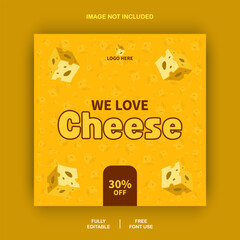 Cheese food poster banner menu product Vector