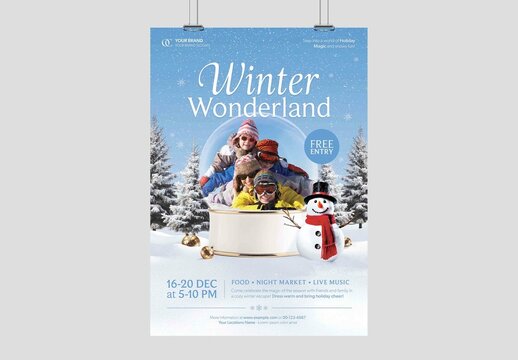 Winter Wonderland Poster Template