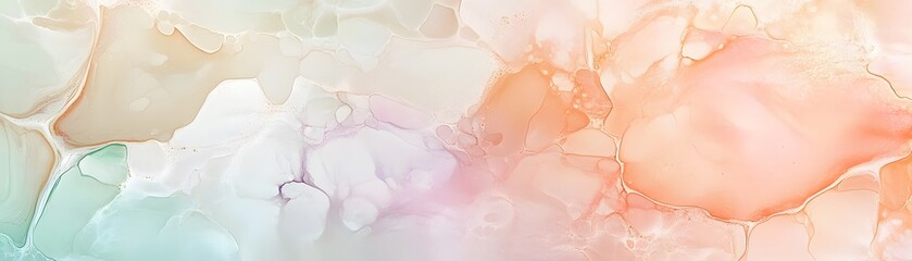 Fototapeta premium Abstract Art with Swirling Pastel Colors and Organic Shapes