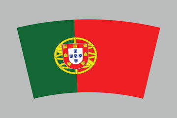 Fototapeta premium Portugal flag, The flag of Portugal, Flag of Portugal national country symbol illustration Vector, Rectangle Portugal flag illustration, Flat vector illustration 