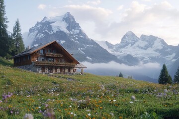 Fototapeta premium Braunwald Switzerland