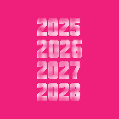new year highlight 2026,2027 vector illustration