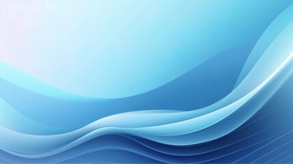 Obraz premium Soft Blue Waves Abstract Background Design