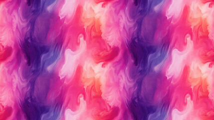 Fototapeta premium Seamless abstract psychedelic pattern featuring stylized watercolor and oil effects with chaotically blurred colors and diverse paint strokes perfect for wallpapers and designs