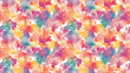 Vibrant seamless pattern featuring a colorful blurry watercolor background ideal for textile designs wallpapers and creative projects