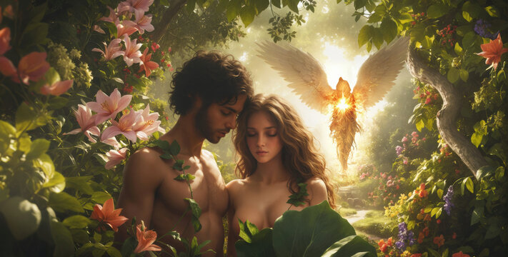 God expelled Adam and Eve from Paradise. Bible. Old Testament. Genesis.