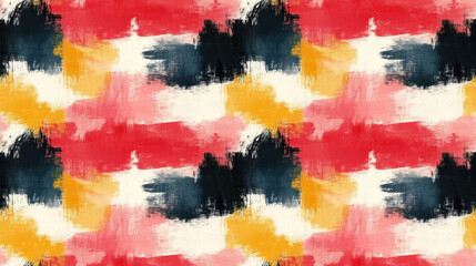 Obraz premium Abstract brush effect textured background in a seamless pattern design for modern decor or artistic projects