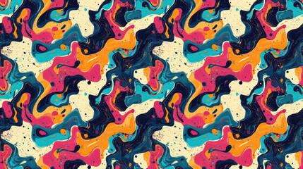 Seamless pattern featuring a cool background with unique abstract textures ideal for modern design projects