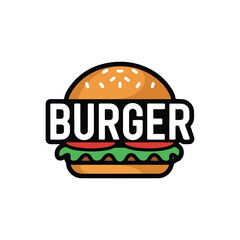 Burger logo design icon