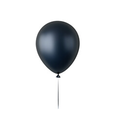 blue helium balloon. Birthday balloon flying for party and celebrations. Isolated on white background. Generative AI