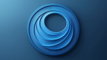 Obraz premium Abstract Blue Swirl