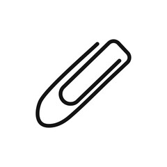 Obraz premium Clip icon Thin line flat illustration