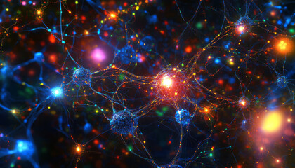 Obraz premium Fantasy science connection of cellular DNA 