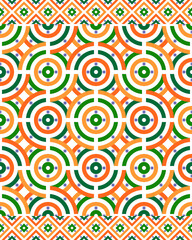 Fototapeta premium indian pattern. mandala background. geometric texture for decoration. vector illustration