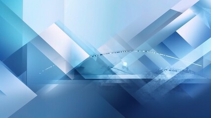Abstract Blue Geometric Shapes and Patterns