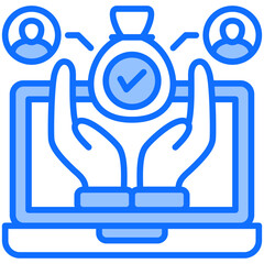 Obraz premium Asset Management Icon