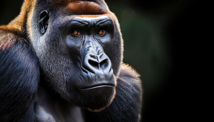 Obraz premium Close-Up of a Gorilla