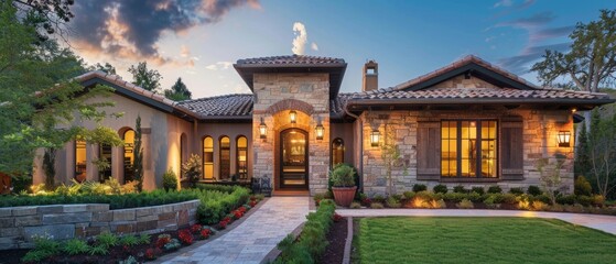 a home exterior with a front door