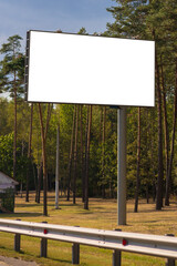 Background for design, billboards on city streets and along roads
