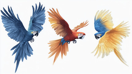 Obraz premium Title: Explore the Vibrant World of Macaws: A Guide to Their Beauty and Significance