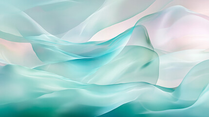 Obraz premium Illustration abstraite de vagues fluides et colorées en mouvement, ambiance relaxante