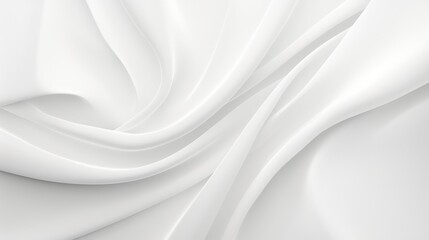 Obraz premium Elegant flowing white fabric with soft textures and gentle curves, creating a serene and tranquil atmosphere.
