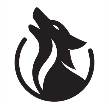 recommend clip art: Black silhouette of a sitting dog on a white background