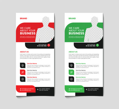 Rack card dl flyer design template