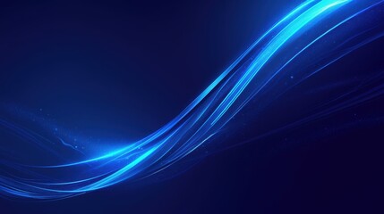 Fototapeta premium Dynamic blue abstract waves creating a sense of motion and tranquility.