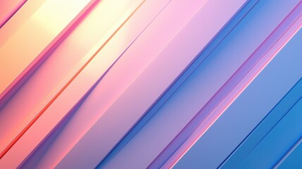 Elegant abstract lines in soft pastel hues of pink and blue creating a soothing visual experience.