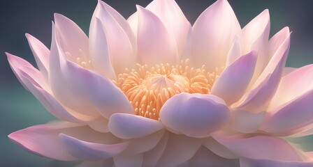Fototapeta premium falling lotus petals that dissolve as they touch the ground, symbolizing a peaceful release