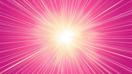 Fototapeta premium A radiant burst of light in vibrant pink hues, creating a dynamic atmosphere of energy and positivity.