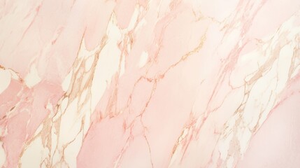 Fototapeta premium Elegant pink marble texture with subtle white and gold veining, perfect for luxurious backgrounds or design elements.