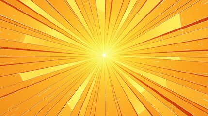 Obraz premium Vibrant yellow rays radiate from a central point, creating a dynamic and energetic atmosphere.