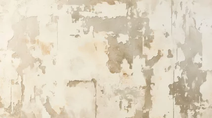 Sierkussen Verweerde muur Textured wall surface with peeling paint in soft neutral tones.  © Espresso