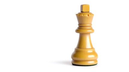 A chess piece on a plain white background