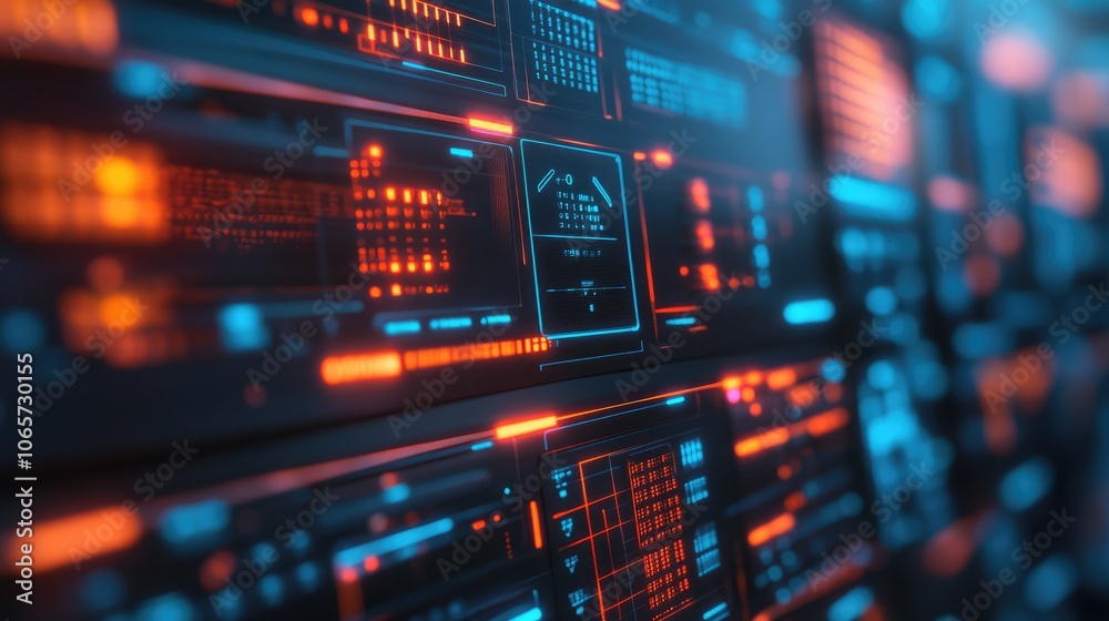 Poster exploring advanced data visualization techniques in modern technology systems