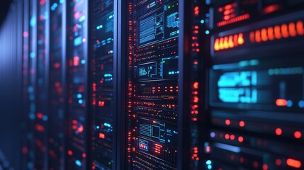 Obraz premium Explore the innovative world of data center technology and infrastructure