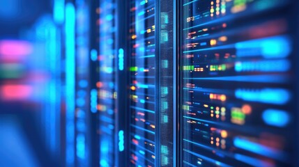 Naklejka premium Explore the world of data storage and management in modern technology