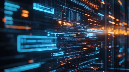 Naklejka premium Explore the dynamic world of data streams and digital networks