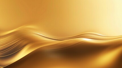 Elegant Gold Waves in Soft Light