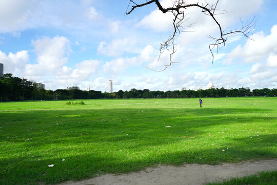 Green largest playground at Kolkata Maidan