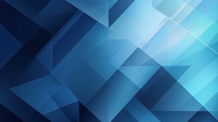 Obraz premium Blue Abstract Background with Geometric Shapes