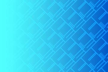 Technology Background With Blue Geometric Shape. Banner. Vector Illustration. Abstract Business Wallpaper