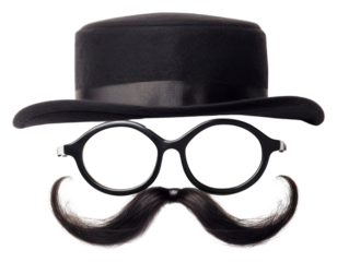 PNG glasses mustache mask.