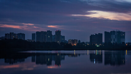 Obraz premium Early morning in a big city